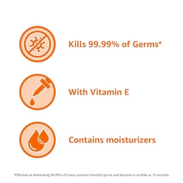 Amazon Basics Hand Sanitizer, Original Scent, Contains 62% Ethyl Alcohol, 67.60 Fl Oz (Pack of 1) (Previously Solimo