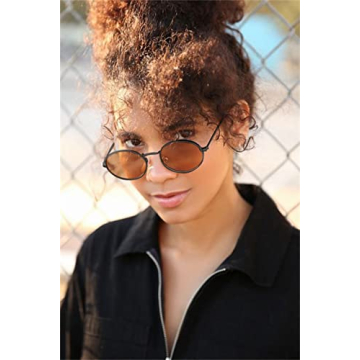 GIFIORE Oval Sunglasses Retro 90s Trendy Unisex Fashion