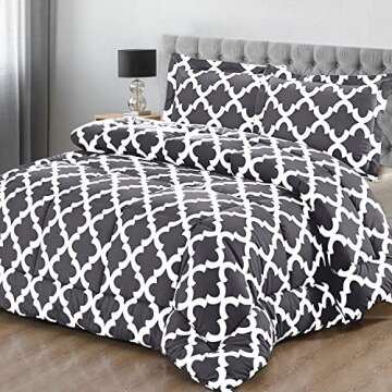 Utopia Bedding King Comforter Set - Soft and Stylish