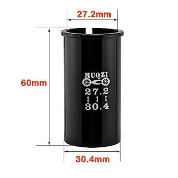 CYSKY Bike SeatPost Adapter Shim 27.2mm to 30.4mm, 60mm Length Bicycle Seat Post Tube Adapter, Seatpost Reducing Sleeve Shim for Mountain Bike, Road Bike, MTB, BMX