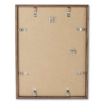 Opposite Wall - 16x20 in - Dark Solid Oak Wood Picture Frame - Lightweight, Versatile & Shatterproof...