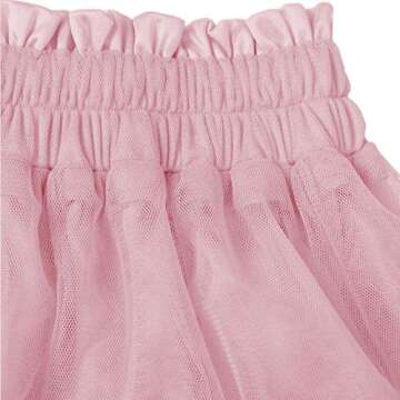 Chic Girstunm Tulle Skirt for Women with Elastic Waist