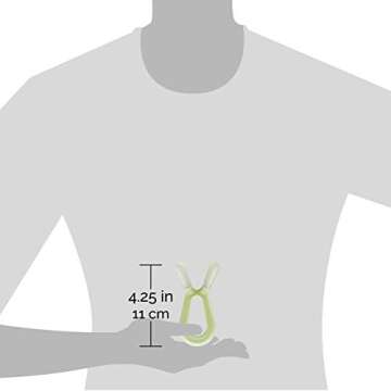 Baby Molar Teether | ZoLi Bunny Baby Teething Toy, Gum Massaging Molar Gums Relief, Easy to Hold and chew, BPA, Phthalate, and Toxin Free teether, sage Green + ash Grey (Pack of 2)