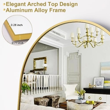 Elevate Your Space with HARRITPURE Arched Full Length Mirror