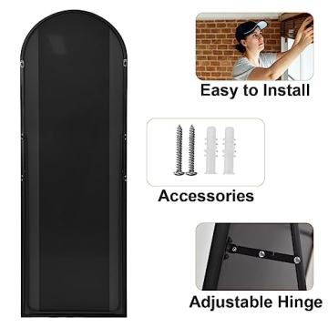 Elevate Your Space with HARRITPURE Arched Full Length Mirror