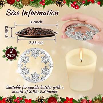 Moxweyeni Candle Toppers for Elegant Home Decor