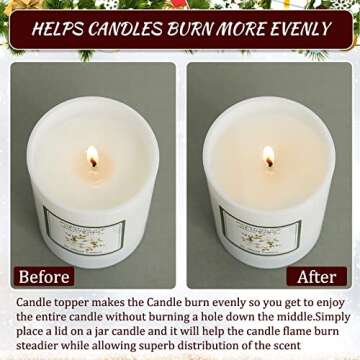 Moxweyeni Candle Toppers for Elegant Home Decor