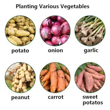 YOQXHY 10 Gallon Potato Grow Bags - 5 Pack for Gardening