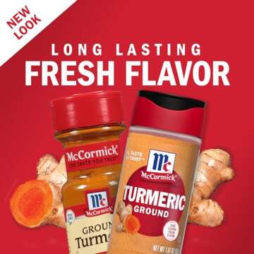 McCormick Ground Turmeric - Earthy Spice for Culinary Mastery