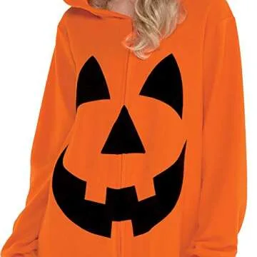 Plus Size Pumpkin Zipster for Halloween Fun and Comfort