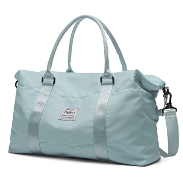 Carry On Bag for Women - Waterproof Travel Duffel with Trolley Sleeve