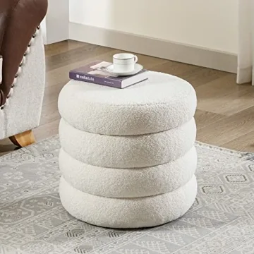 Flouki Storage Ottoman Off-White, Soft & Stylish Design