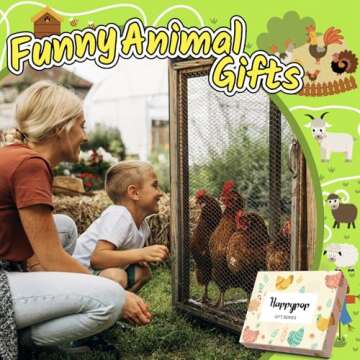 HAPPYPOP Funny Chicken Gifts for Women - Novelty Chicken Lover Socks Farm Rooster Gifts Animal Socks