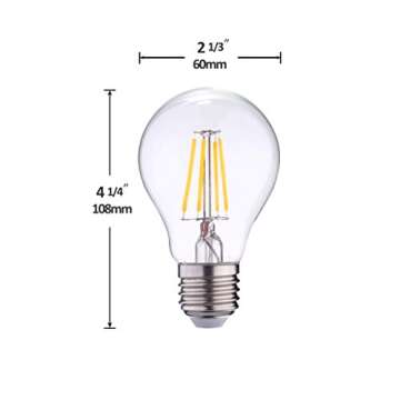 12 Volt 24 Volt 12V-24V LED Light Bulb RV Camper landscape Light Bulb A19 Low Voltage 4W 470lm Ediso...