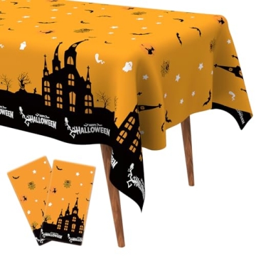 Halloween Disposable Tablecloth Set - 2 Pack 54" x 108"