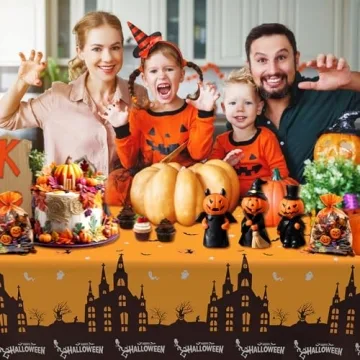 Halloween Disposable Tablecloth Set - 2 Pack 54" x 108"