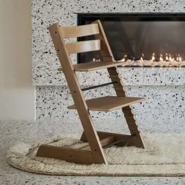 Stokke Tripp Trapp Chair, Oak Brown - Adjustable, Convertible Chair for Toddlers, Children & Adults ...