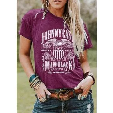Vintage Graphic Country Music Summer Tee for Women