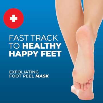 Live Wild Beauty PatchRx Foot Peel Mask, Foot Mask that Moisturizes Dry Cracked Feet, Foot Peel for ...