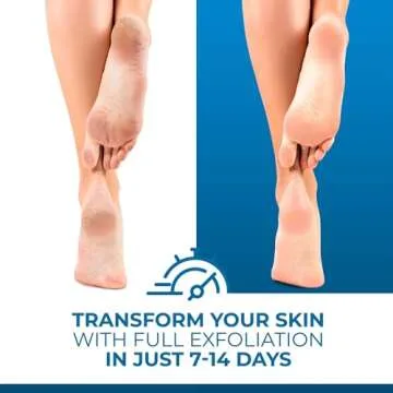 Live Wild Beauty PatchRx Foot Peel Mask, Foot Mask that Moisturizes Dry Cracked Feet, Foot Peel for Soft Foot Exfoliator for Calluses, Foot Mask Peeling Foot Softener, Feet Peeling Mask (3 Pairs)