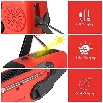 iRonsnow Portable Solar Hand Crank Emergency Radio