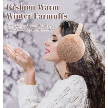YSense Adjustable Winter Earmuffs for Women - Ear Warmers