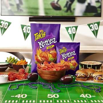 Takis Fuego Kettlez 6 pc / 2.5 oz Snack Size Case, Hot Chili Pepper & Lime Flavored Extreme Spicy Kettle-Cooked Potato Chips