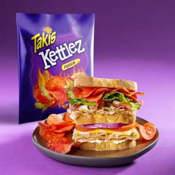 Takis Fuego Kettlez 6 pc / 2.5 oz Snack Size Case, Hot Chili Pepper & Lime Flavored Extreme Spicy Kettle-Cooked Potato Chips