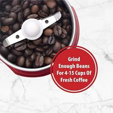 Wirsh Coffee Grinder with Large Capacity for Coffee and Spices