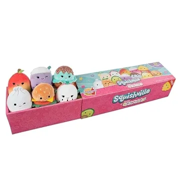 Squishville by Original Squishmallows What’s Cookin’ Squad - 12 Fan-Favorite 2-Inch Squishmallows Plush Including Carl, Floyd, Dash, Austin, and More - Toys for Kids - Amazon Exclusive