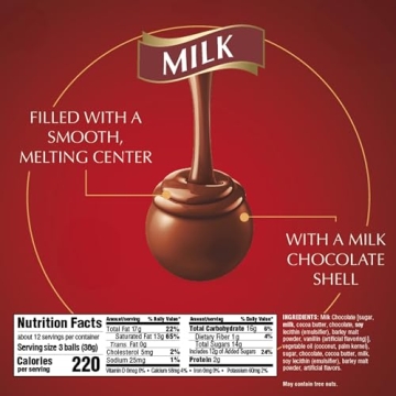 Lindt LINDOR Milk Chocolate Truffles, 15.2 oz for All Occasions