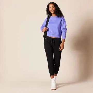 Cozy Women's Fleece Capri Jogger Sweatpants in Plus Size