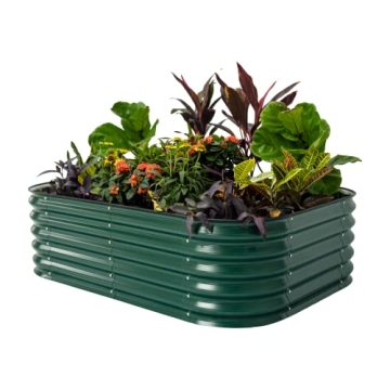 Vego Garden Aluzinc Raised Bed Kits: 17" Tall, 6-in-1 Modular Metal Planter