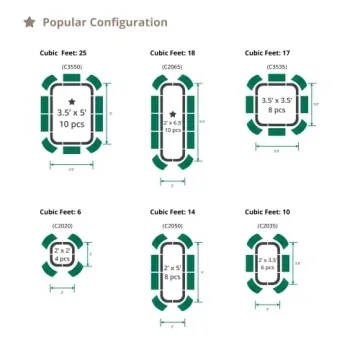Vego Garden Aluzinc Raised Bed Kits Modular Metal Planter