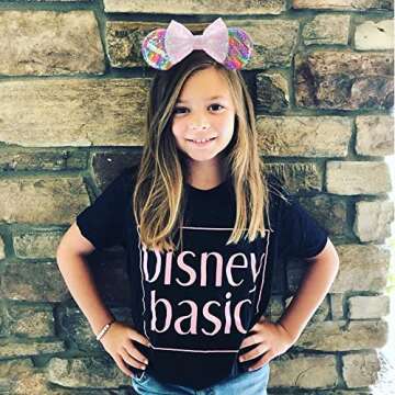 JIAHANG Mic Rainbow Mouse Ear Headband Sequin Bow Hair Band Costume Headwear Glittering Headpiece for Women Girls…