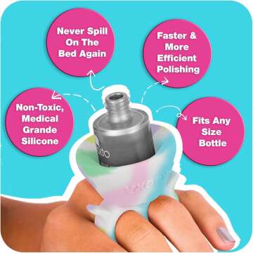 Tweexy Unicorn Nail Polish Holder Ring