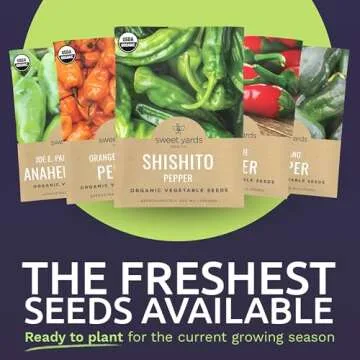 Organic Pepper Seeds Variety Pack - 14 Unique Seed Packs