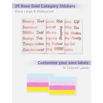 A6 Budget Binder with 10 Zipper Envelopes, PU Leather Money Binder Organizer for Cash Envelope Binder for Budgeting, Savings Binder with Budget Sheets & Stickers, Budget Organizer for Cash