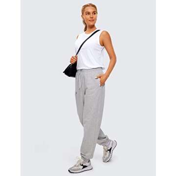 CRZ YOGA Women's Pima Cotton Workout Tank Top