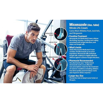 Miconazole Globe 6 Pack Antifungal Cream, 2% Relief
