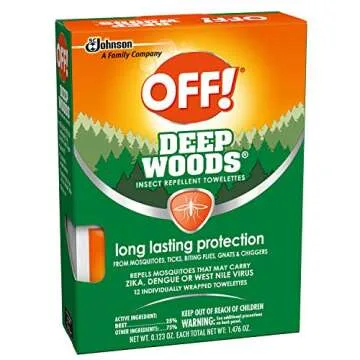 OFF! Deep Woods Insect Repellent Towelettes 12 Count