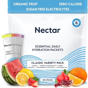 Nectar Hydration Packets - Sugar Free & Organic Hydration Mix