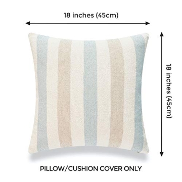 Hofdeco Beach Coastal Decorative Pillow Cover in Stripes