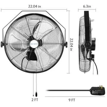 BILT HARD 4300 CFM 18 in. Outdoor Wall Mount Fan