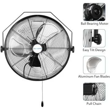 BILT HARD 4300 CFM 18 in. Outdoor Wall Mount Fan