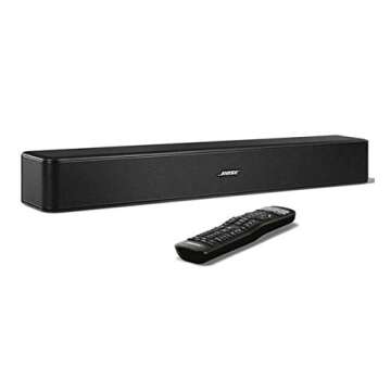 Bose Solo 5 TV Soundbar Sound System with Universal Remote Control, Black