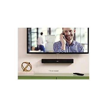 Bose Solo 5 TV Soundbar Sound System with Universal Remote Control, Black