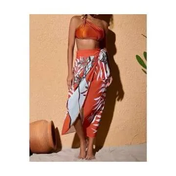 KITKI Women’s Stylish High Waist Bikini with 3D Flower