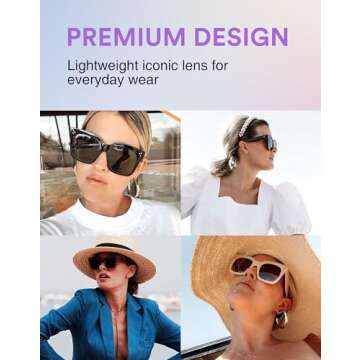 Fashion Retro Square Sunglasses with UV400 Protection