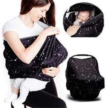 Moody Park Baby - Baby Car Seat Cover and Nursing Cover (Tie Dye Print), Car Seat Covers for Babies, Car Seat Cover for Babies